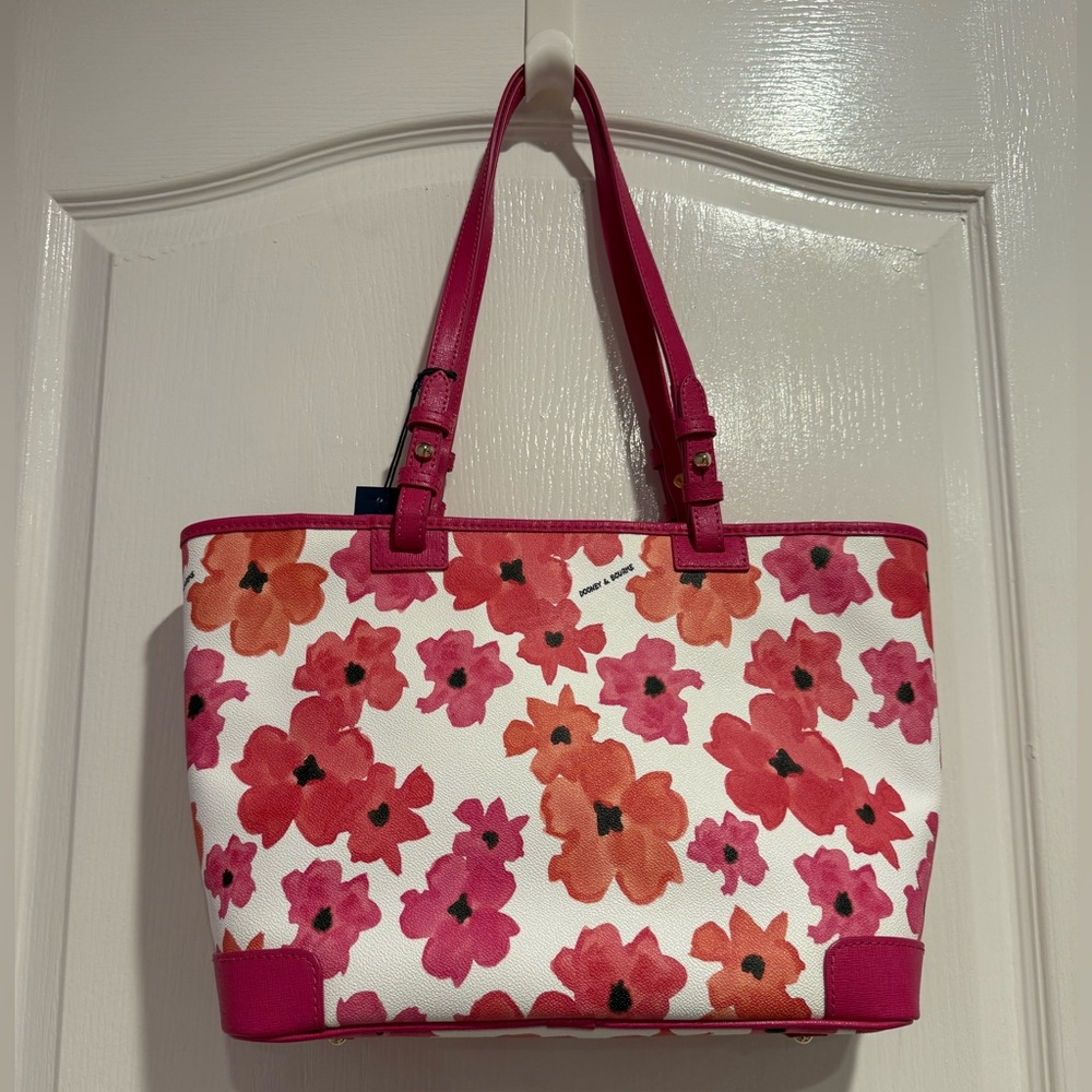Brand New Dooney & Bourke Pink Bloom Leisure Tote - Picture 4 of 16